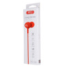 Écouteurs filaires XO S6 jack 3,5 mm rouge