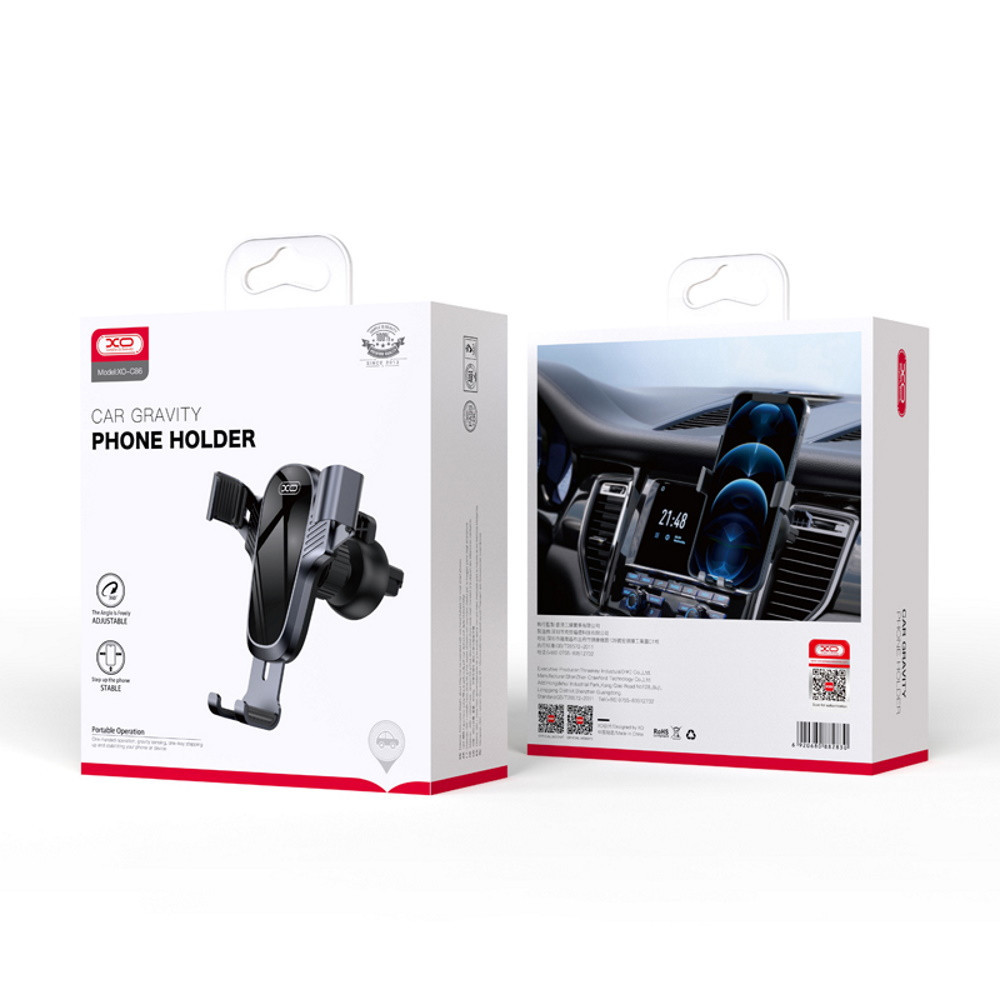 Support voiture XO C86 noir pour air
