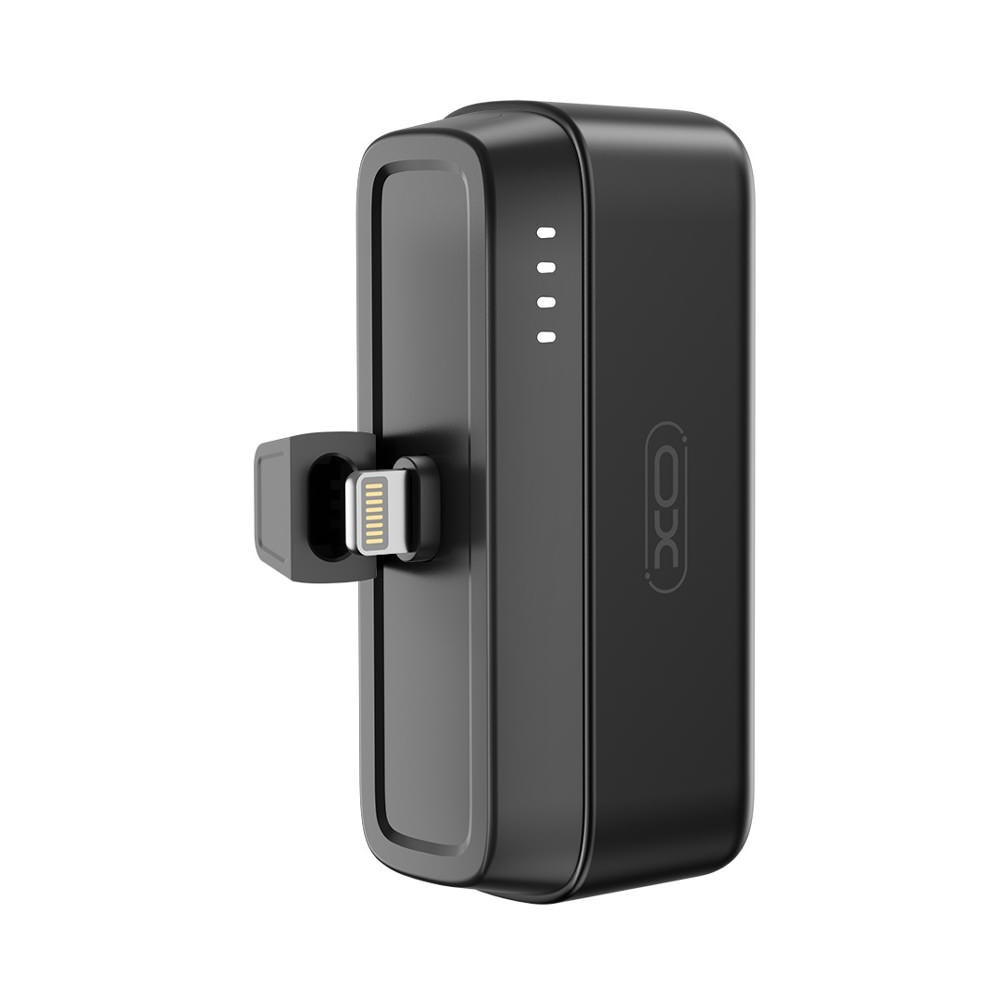 Powerbank mini XO PR244 20W 5000 mAh avec connecteur Lightning noir