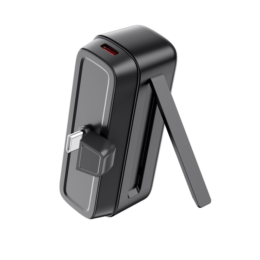 Powerbank mini XO PR244 20W 5000 mAh avec connecteur USB-C noir