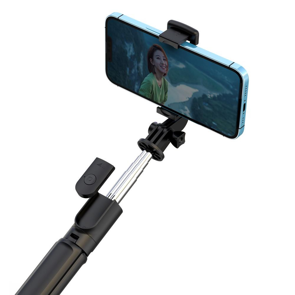 Perche à selfie XO trépied Bluetooth SS09 noir 64cm
