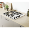 Plaque de Cuisson Encastrable CANDY 4 Feux 60 cm / Inox / CHW6LBX-4U2