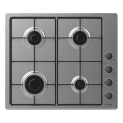 Plaque de Cuisson Encastrable CANDY 4 Feux 60 cm / Inox / CHW6LBX-4U2