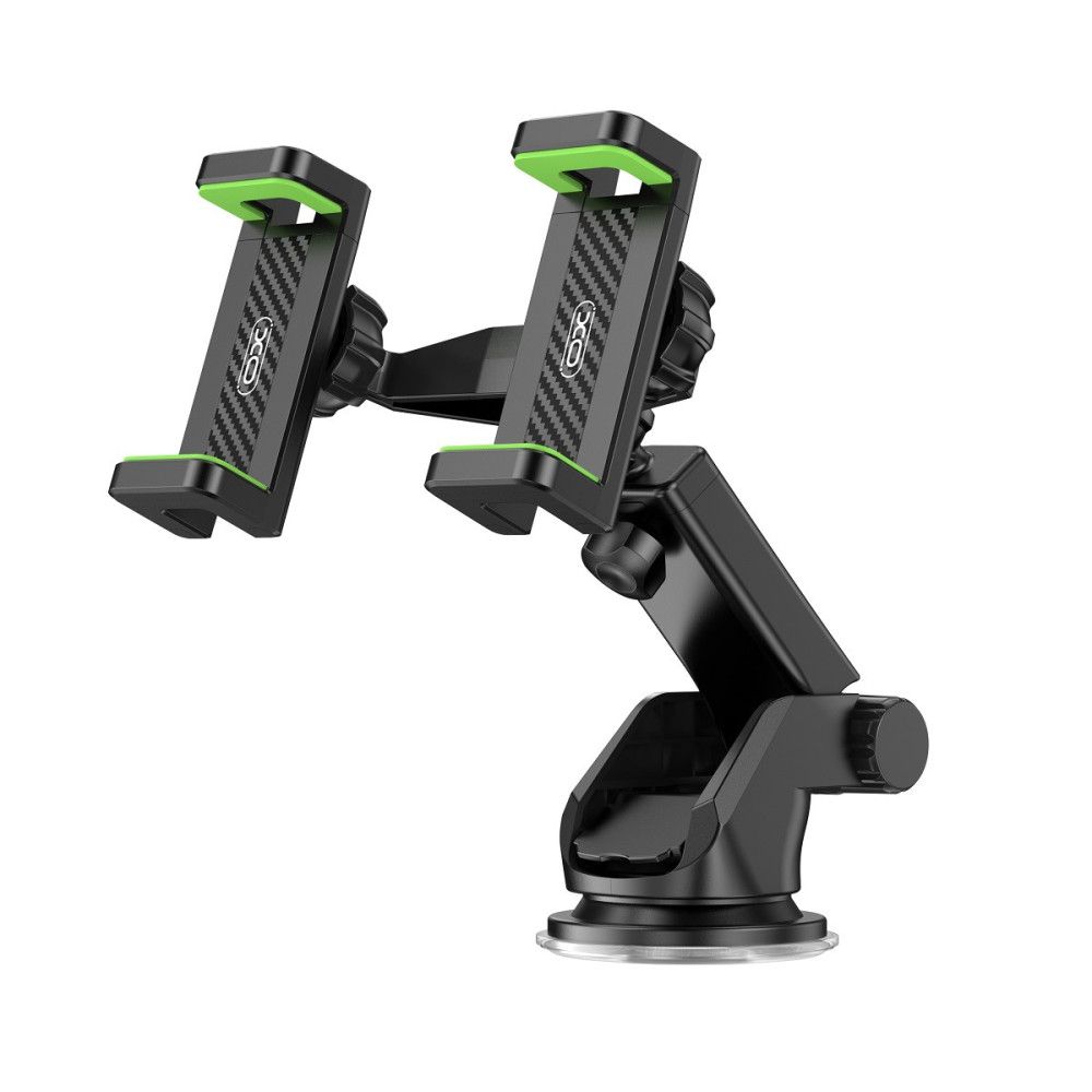 Support voiture XO C117 noir avec ventouse 2en1 double