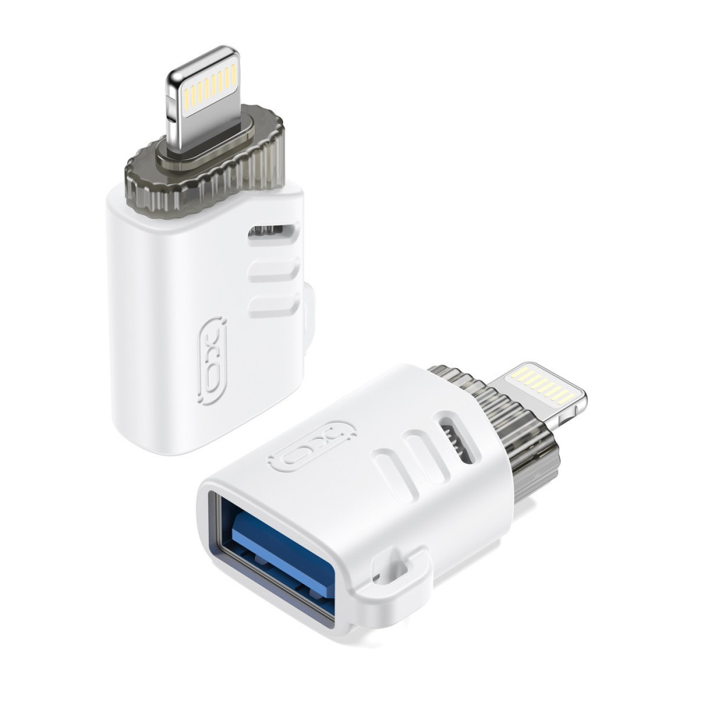 Adaptateur XO NB256A OTG USB - Lightning blanc