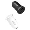 Chargeur voiture XO TZ08 2x USB 2.1A blanc + câble Lightning