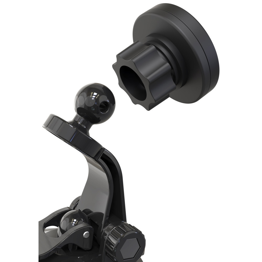 Support voiture XO C69 aimant noir avec ventouse
