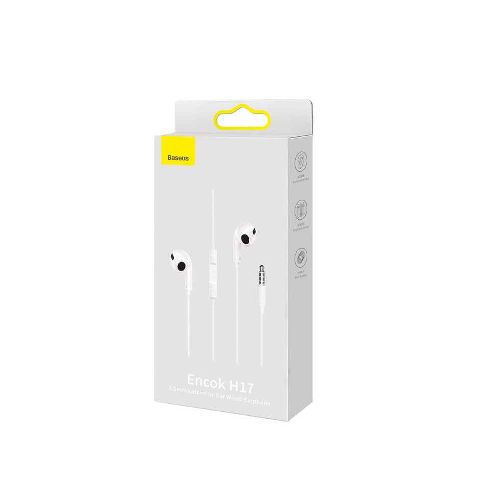 Écouteurs filaires Baseus Encok H17blanc
