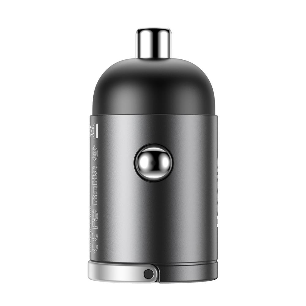 Chargeur de voiture Baseus Tiny Star Mini QC 3.0 30W 1x USB gris