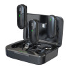 Microphone Devia pour smartphone Kintone Lightning sans fil 2en1 noir