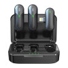 Microphone Devia pour smartphone Kintone Lightning sans fil 2en1 noir