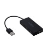 Hub USB Maxlife Home Office USB 2.0 - 4x USB 0,15 m noir + câble 1,5 m