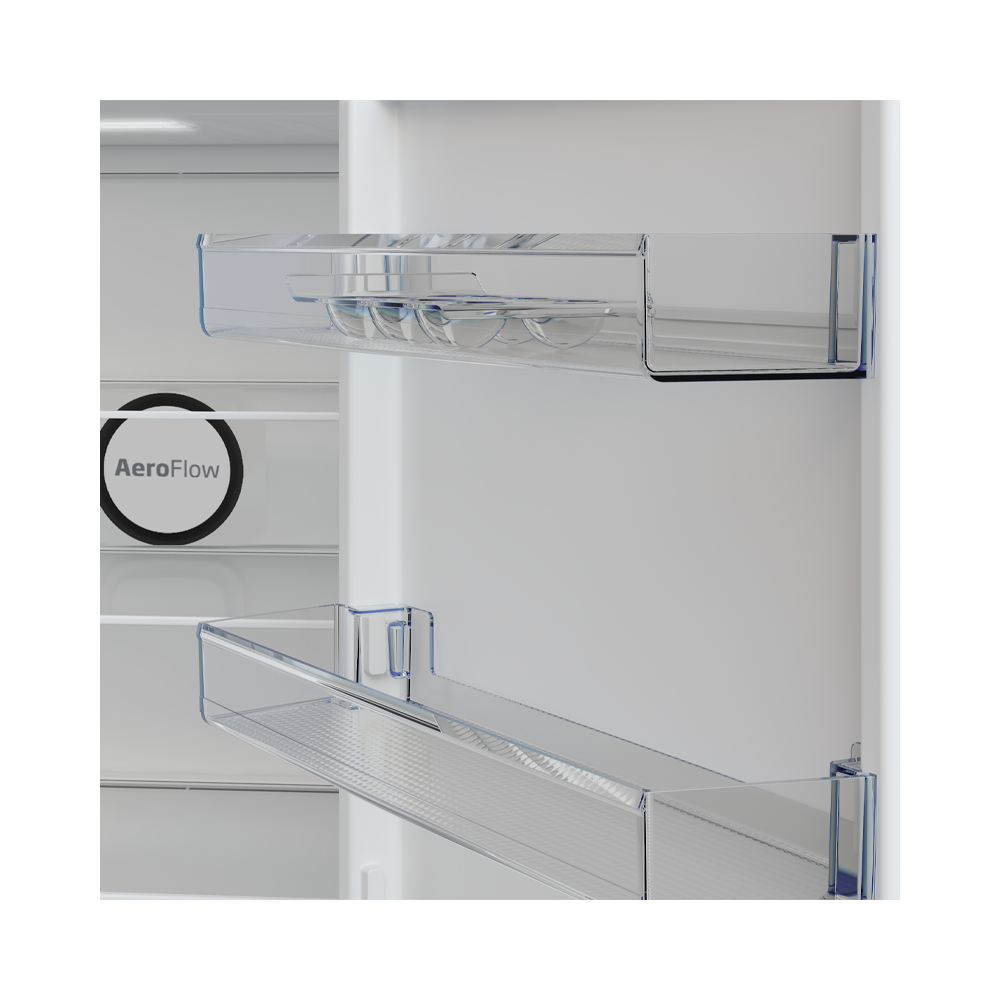 Réfrigérateur Beko No Frost  Combiné 341 Litres  / Silver