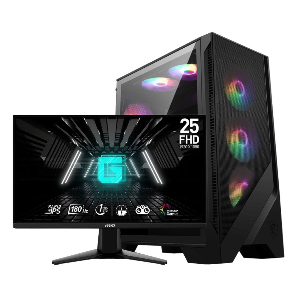 Pc De Bureau Gamer MSI / Ryzen 5 3600 / RTX 3050 Ventus 2X OC 6G / 16 Go
