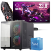 Setup Gamer Special Pc de Bureau Gaming / i3-10105F / RX 580 8G / 16 Go Avec Écran Cooler Master 24" Full HD VA 100 Hz