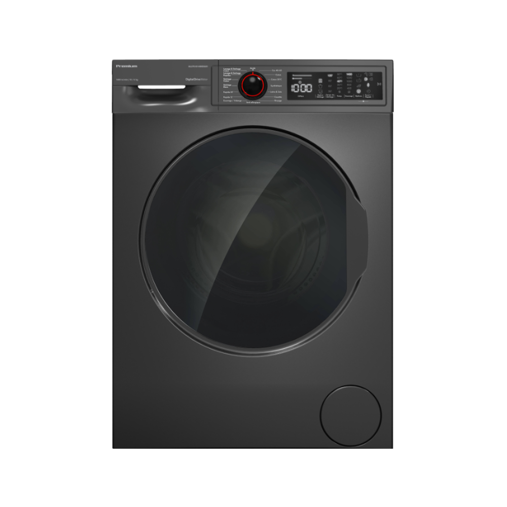 Machine à Laver Séchante Frontale Premium INVERTER 10Kg / Gris / ALLPS101400DG01