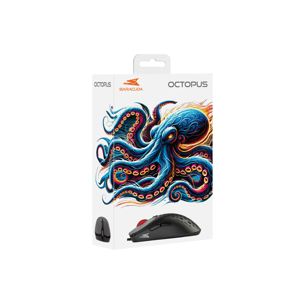 SOURIS GAMING BARACUDA OCTOPUS BLACK