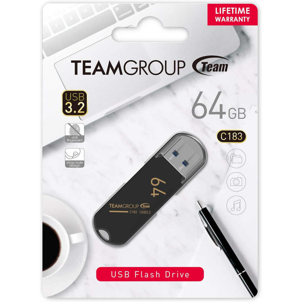 Clé USB TeamGroup C183 / 64 Go / USB 3.2