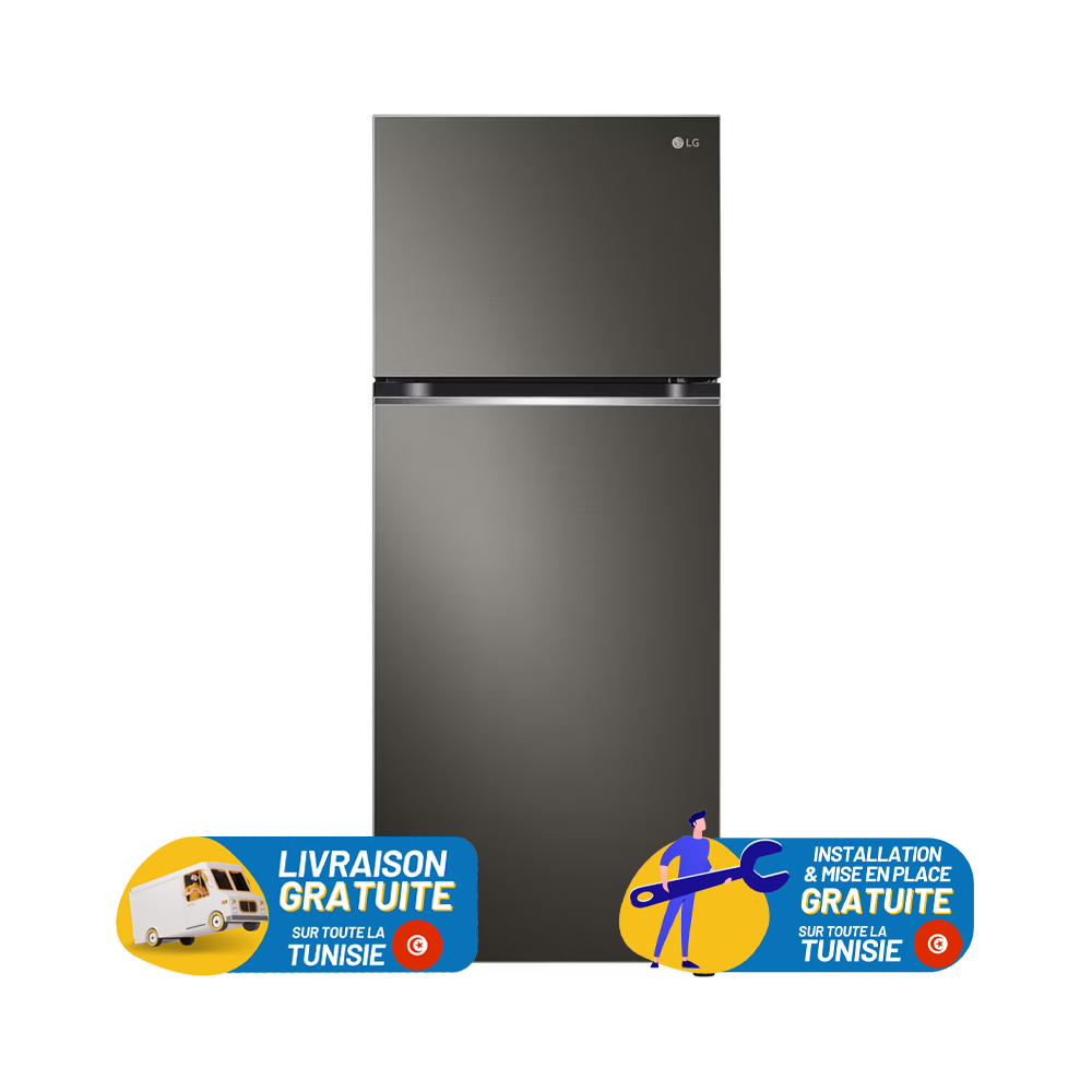 REFRIGERATEUR LG INVERTER 335 Litres / No Frost / Noir / GL-B332PXGB