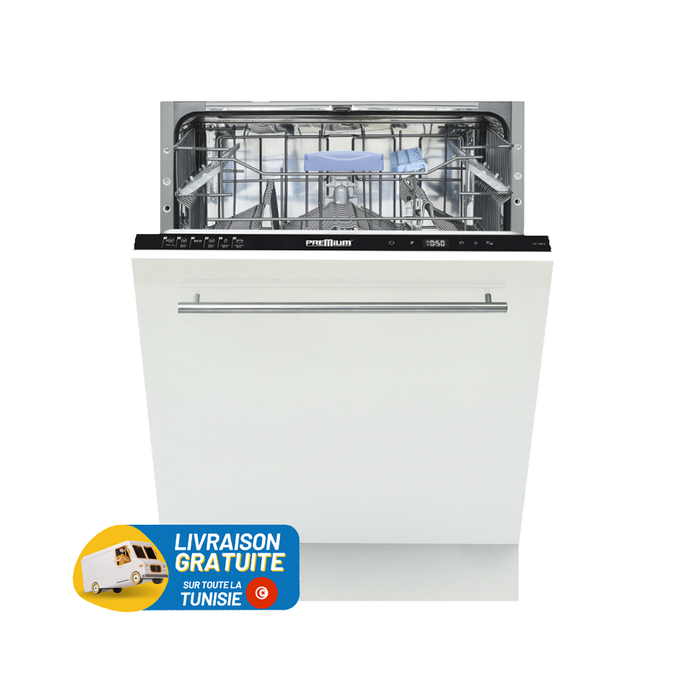 Lave Vaisselle Premium Encastrable 13 couverts Blanc / LVT1380-B