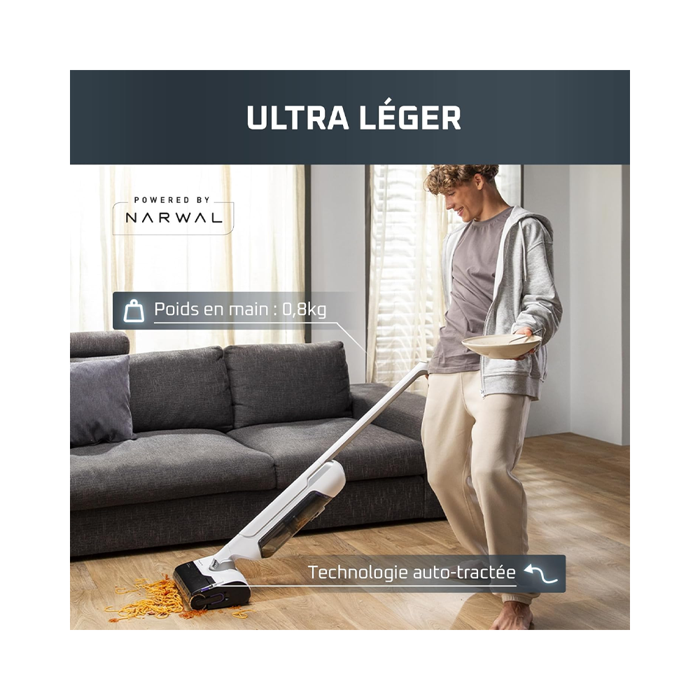 Aspirateur ROWENTA X Clean 10 / 200W / Blanc / GZ7540WO