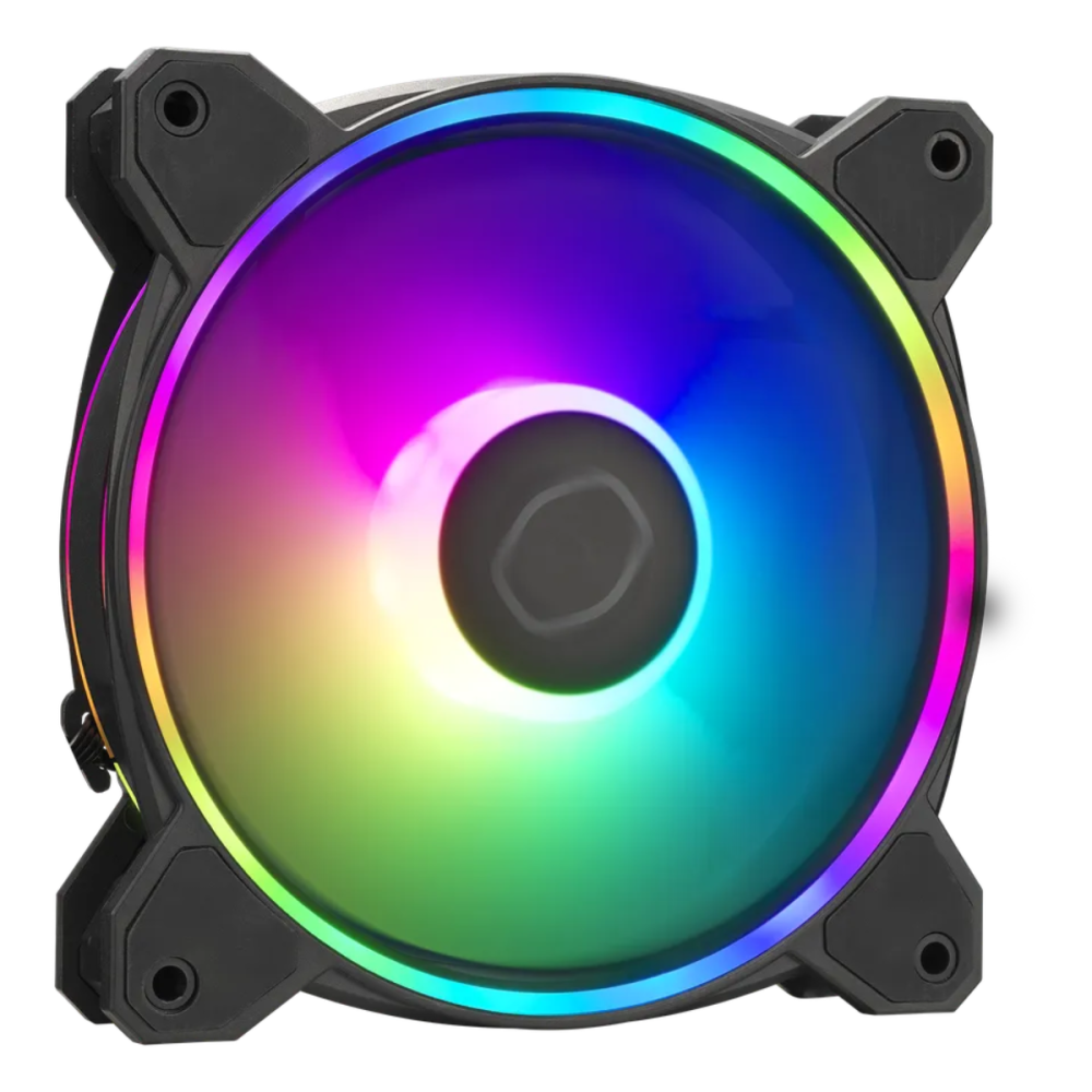 Ventilateur de boîtier Cooler Master MasterFan MF120 Halo 2 3 en 1 / ARGB / 120 mm / Noir