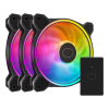Ventilateur de boîtier Cooler Master MasterFan MF120 Halo 2 3 en 1 / ARGB / 120 mm / Noir