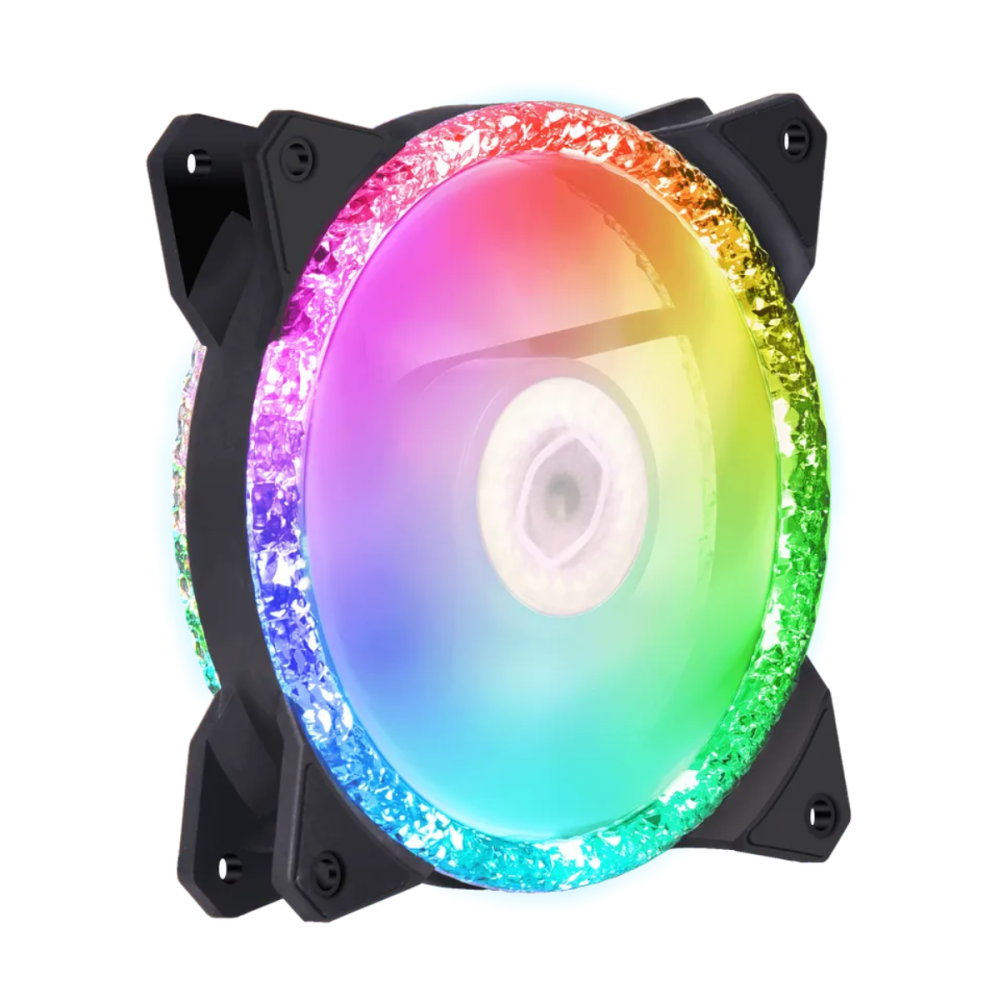 Ventilateur de boîtier Cooler Master MasterFan MF120 Prismatique / ARGB / 120 mm / Noir