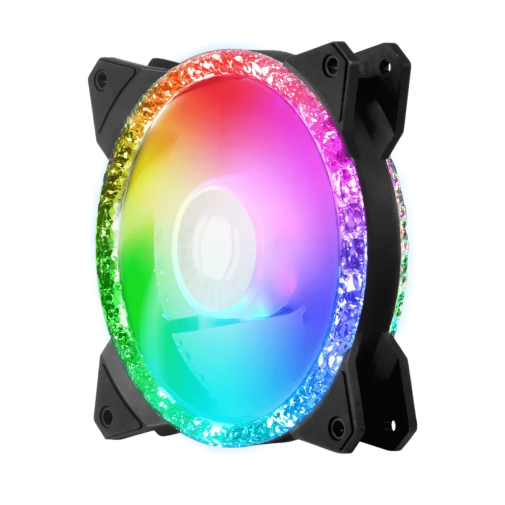 Ventilateur de boîtier Cooler Master MasterFan MF120 Prismatique / ARGB / 120 mm / Noir