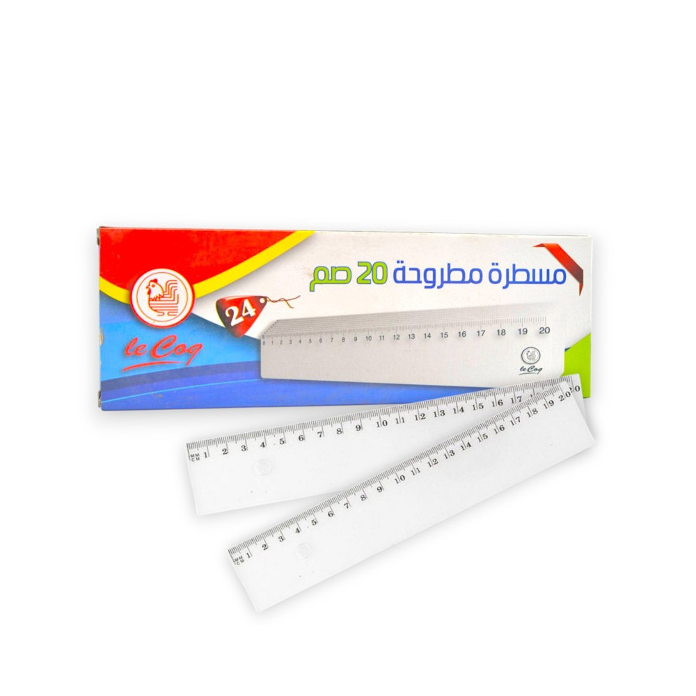 PAQUET DE 24 REGLE DE 20CM LE COQ