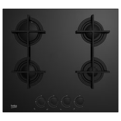 Plaque de Cuisson Encastrable BEKO / 4 Feux / Noir / HILG64225SB