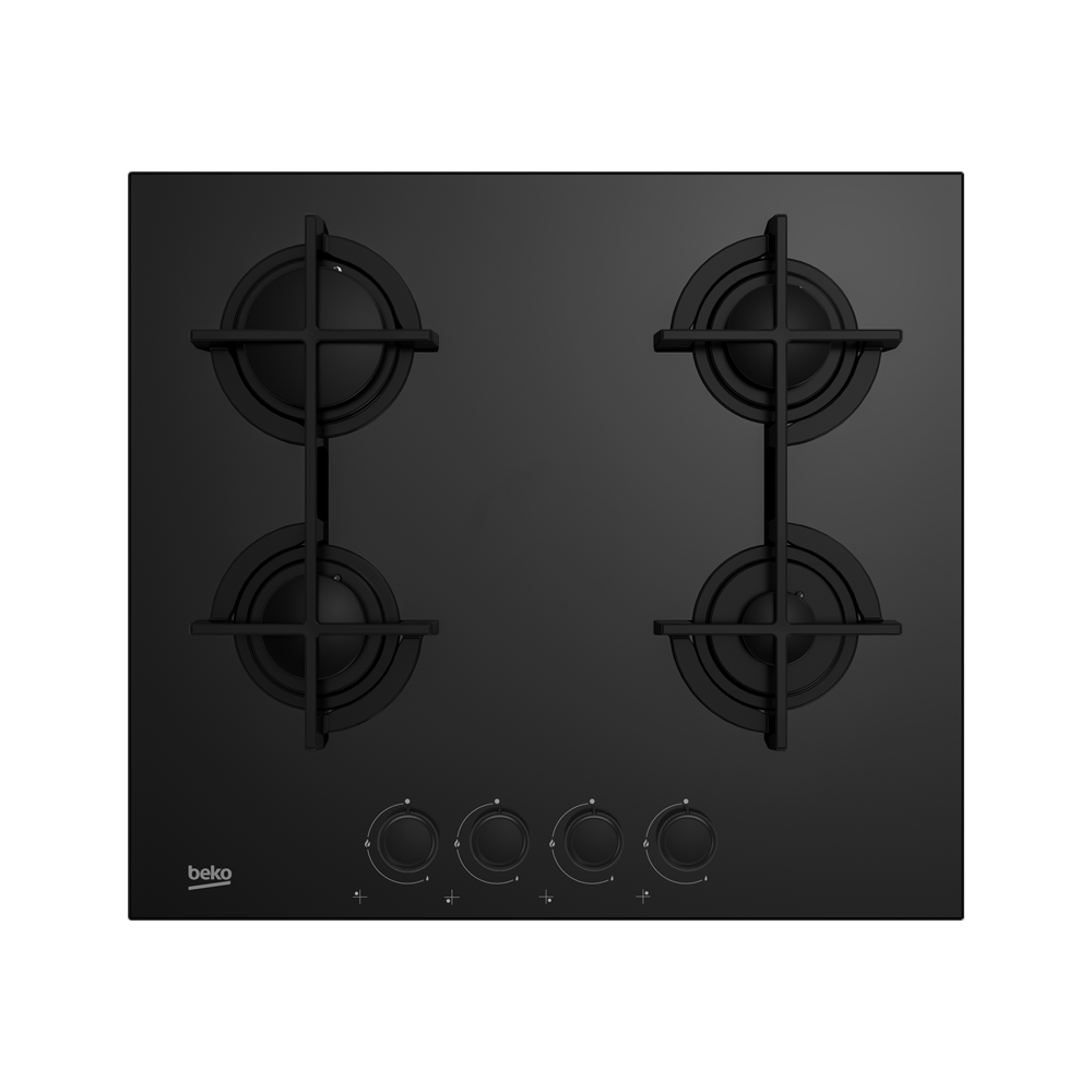 Plaque de Cuisson Encastrable BEKO / 4 Feux / Noir / HILG64225SB