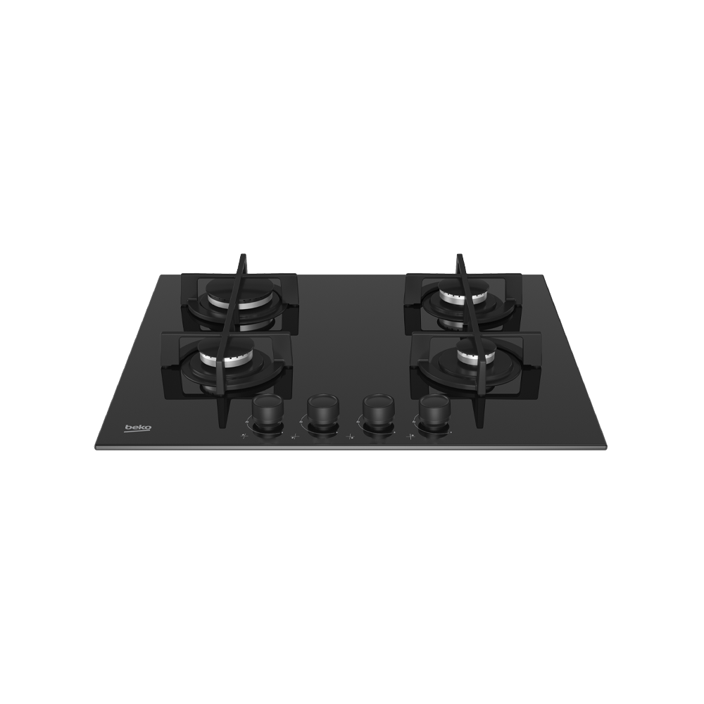 Plaque de Cuisson Encastrable BEKO / 4 Feux / Noir / HILG64225SB