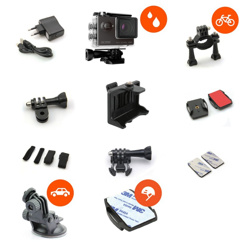 Caméra Sport & Action Full HD ACME VR02 / Wifi