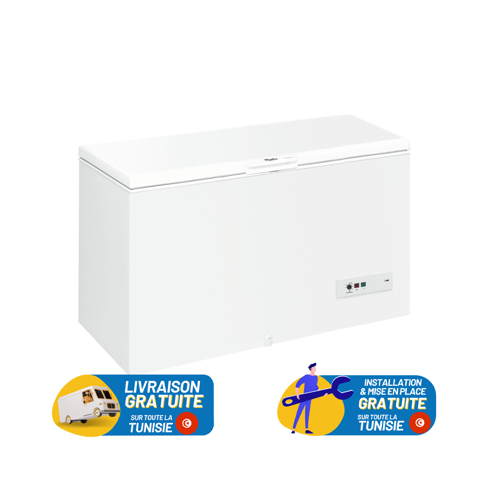 CONGÉLATEUR HORIZONTAL WHIRLPOOL CF610 454 Litres / Blanc / CF610A