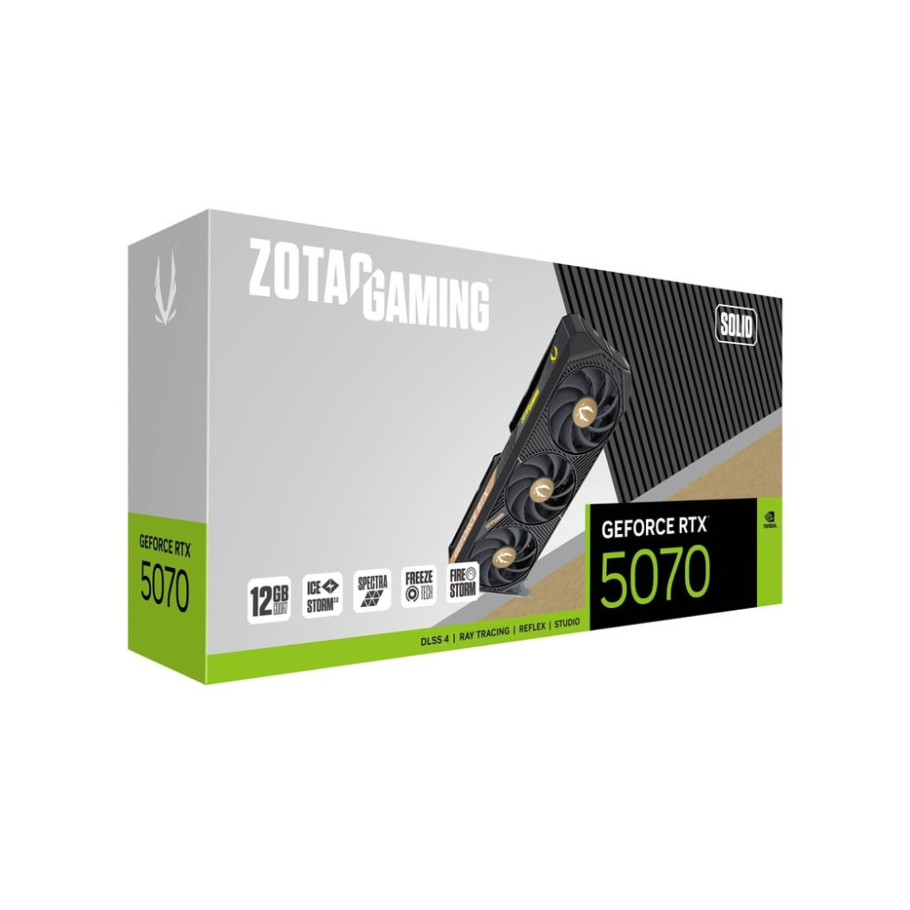 Carte graphique ZOTAC GAMING GeForce RTX 5070 SOLID / 12 Go GDDR7