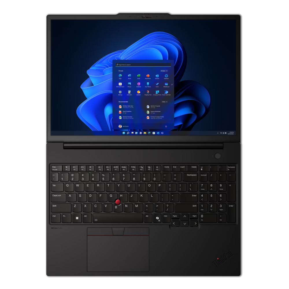 Pc Portable Lenovo ThinkPad P16s Gen 3 / Ultra 7 155H / RTX 500 4G / 16 Go DDR5 / 512 Go SSD / Windows 11 Pro / Noir