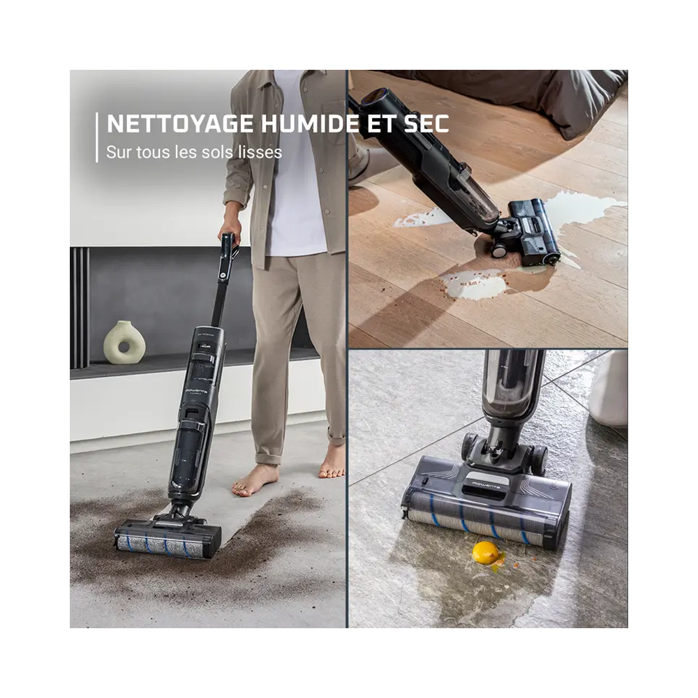 Aspirateur LAVEUR  ROWENTA SANS FIL X-CLEAN NOIR / GZ5035WO