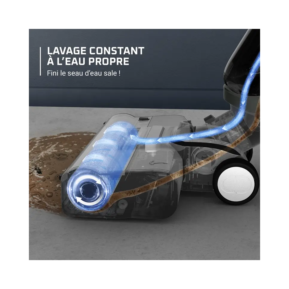 Aspirateur LAVEUR  ROWENTA SANS FIL X-CLEAN NOIR / GZ5035WO