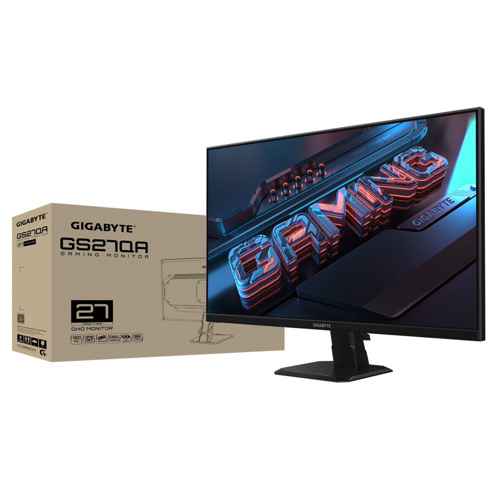 Écran Gamer Gigabyte GS27QA 27" QHD IPS / 180 Hz / Noir