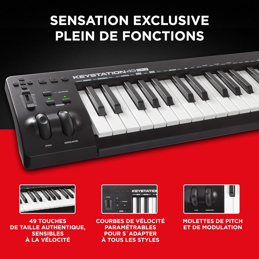 CLAVIER Maitre M-AUDIO Keystation 49 MK3