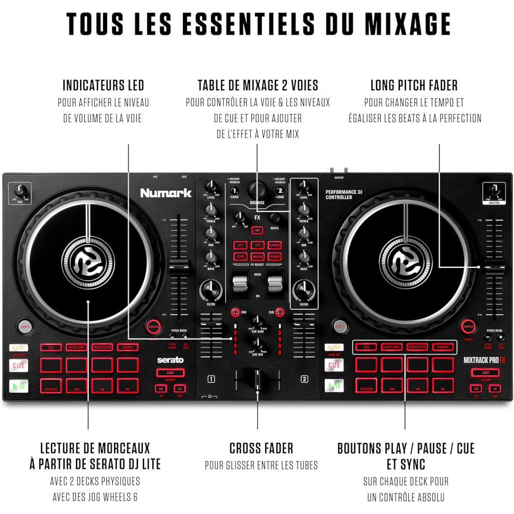 Contrôleur DJ Mixtrack Pro FX