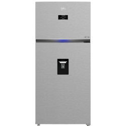 Réfrigérateur BEKO No Frost INVERTER Double Portes / 650 Litres / Silver avec Afficheur et Distributeur