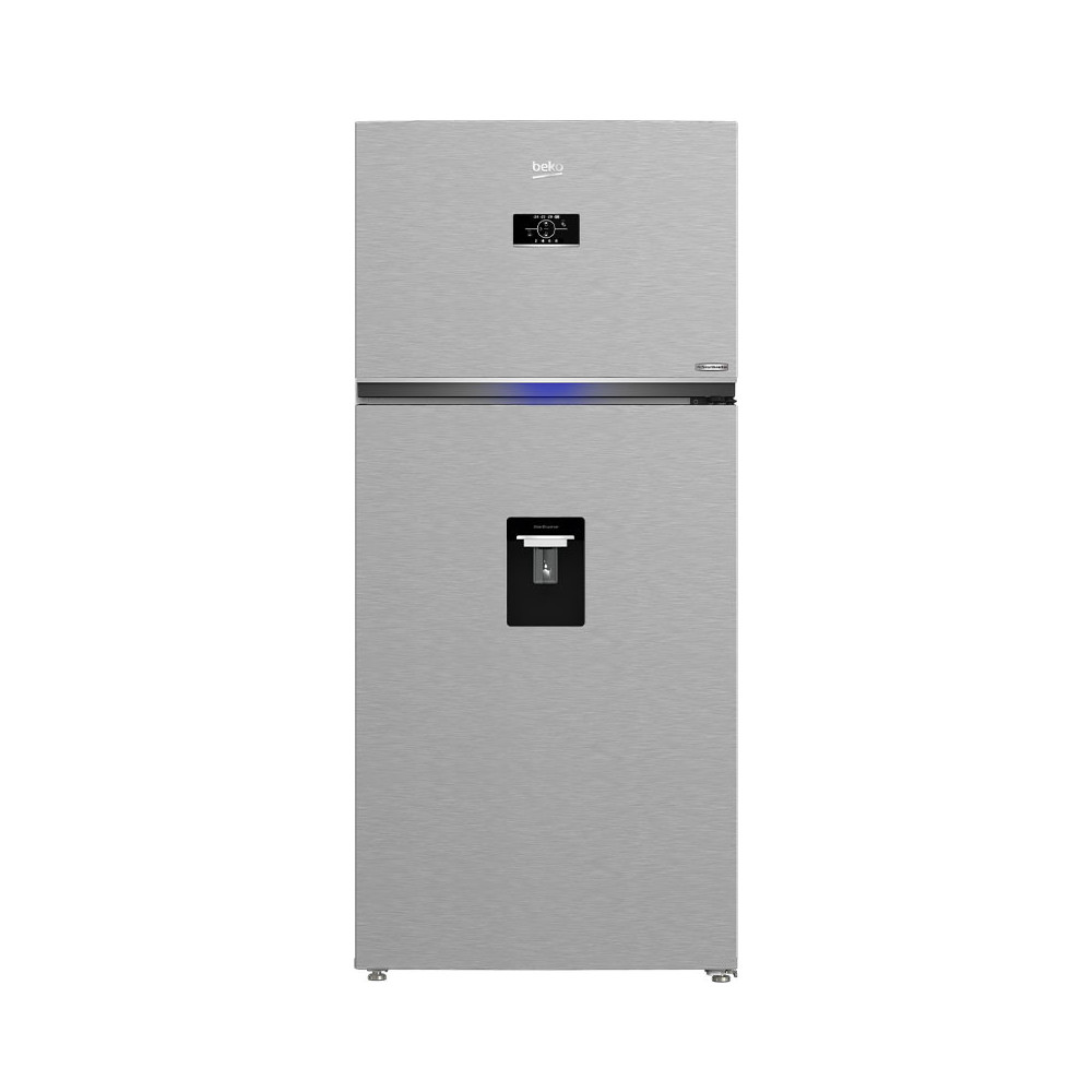 Réfrigérateur BEKO No Frost INVERTER Double Portes / 650 Litres / Silver avec Afficheur et Distributeur