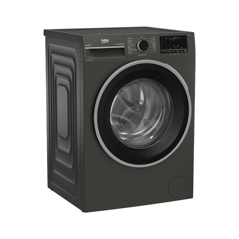 Machine a laver Beko 8kg 1200T à Vapeur INVERTER Gris / B3WFU4822MG / + 100DT Bon de Réduction