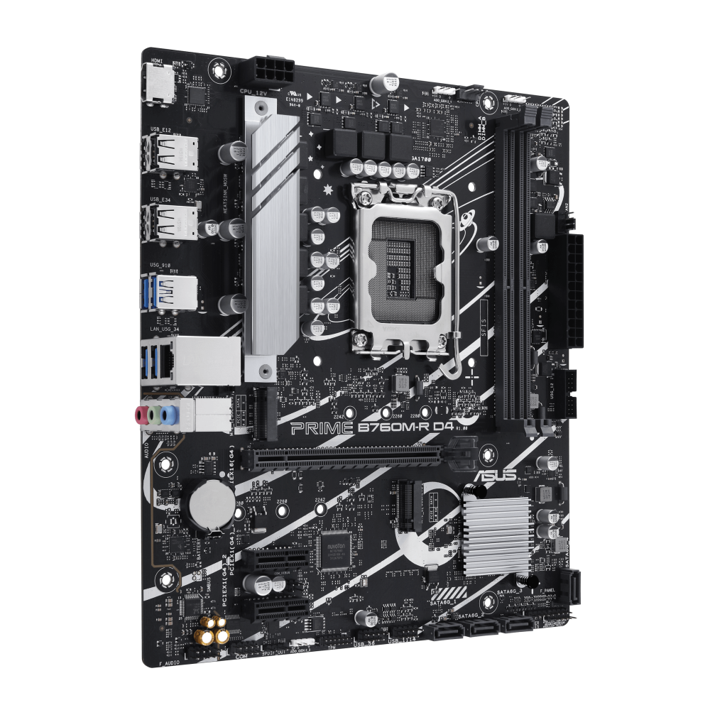 Carte mère ASUS PRIME B760M-R D4 / micro-ATX / DDR4