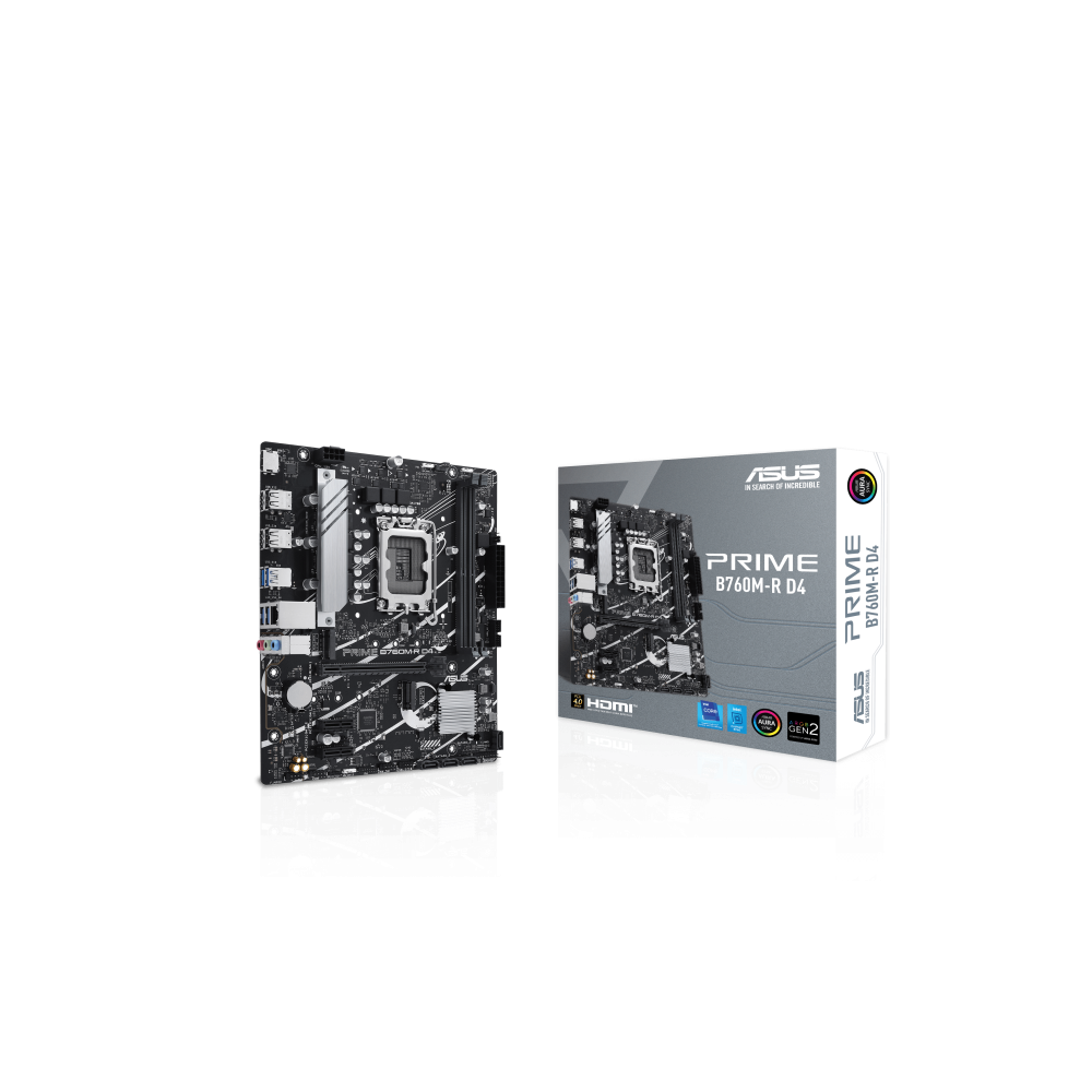Carte mère ASUS PRIME B760M-R D4 / micro-ATX / DDR4