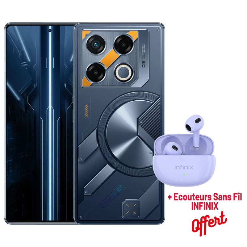Smartphone Infinix GT 20 Pro 5G / 12 Go / 256 Go / Orangé + Ecouteurs Sans Fil  INFINIX Gratuit