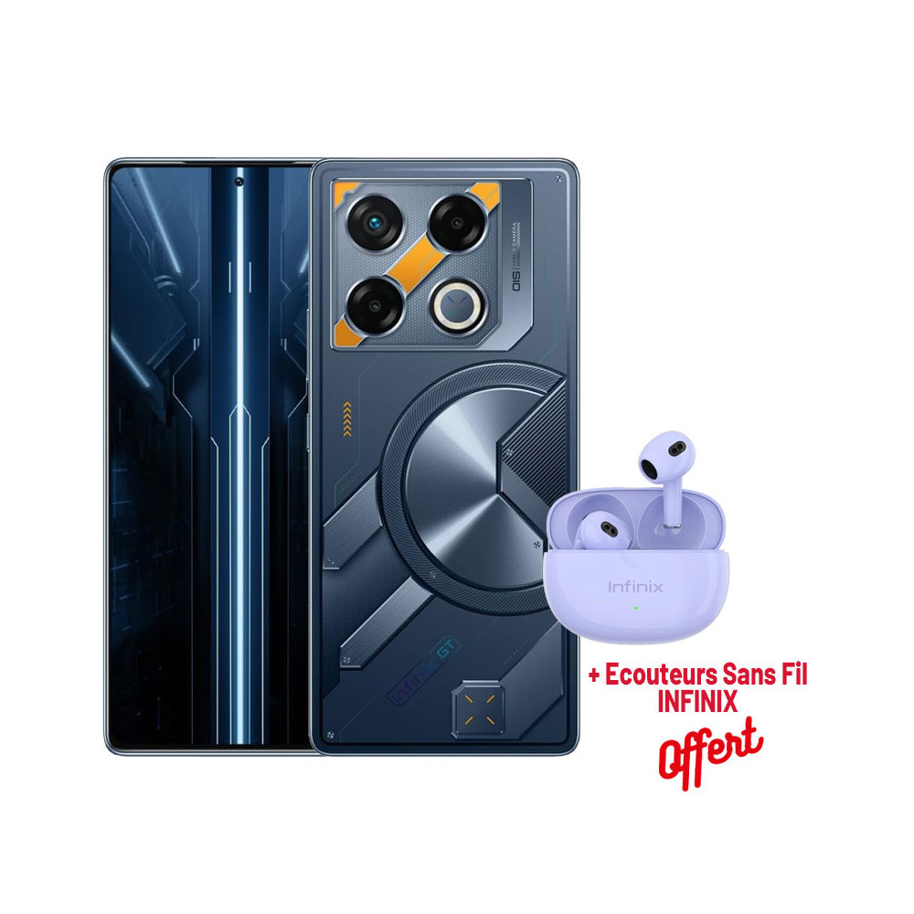 Smartphone Infinix GT 20 Pro 5G / 12 Go / 256 Go / Orangé + Ecouteurs Sans Fil  INFINIX Gratuit