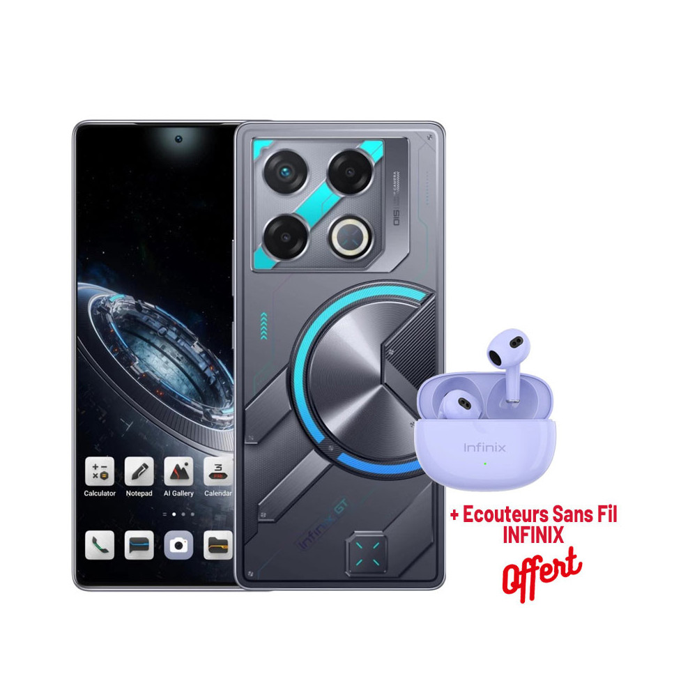Smartphone Infinix GT 20 Pro 5G / 12 Go / 256 Go / Bleu + Ecouteurs Sans Fil  INFINIX Gratuit